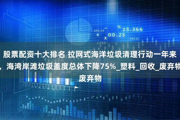 股票配资十大排名 拉网式海洋垃圾清理行动一年来，海湾岸滩垃圾盖度总体下降75%_塑料_回收_废弃物